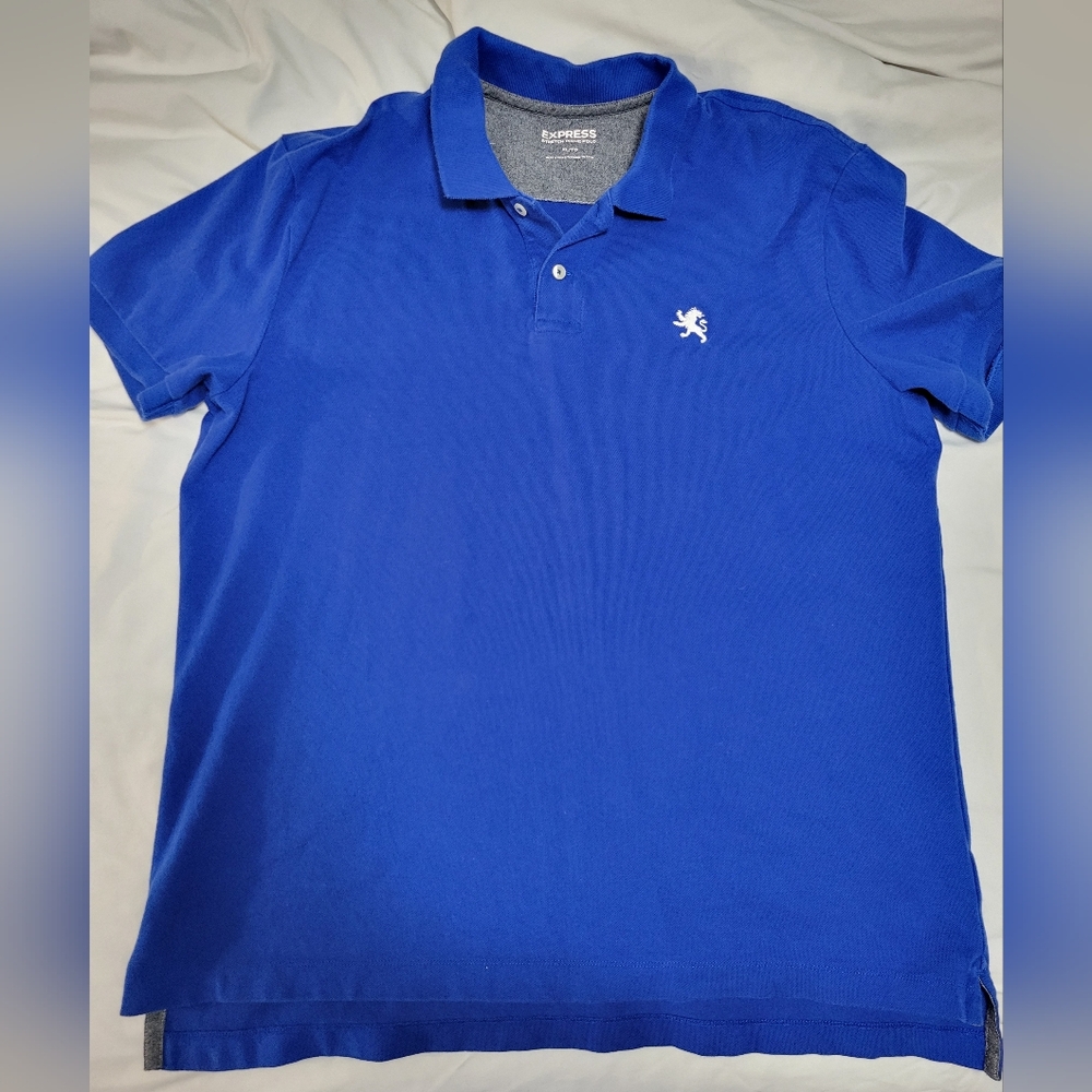 XL Men's Express blue polo
